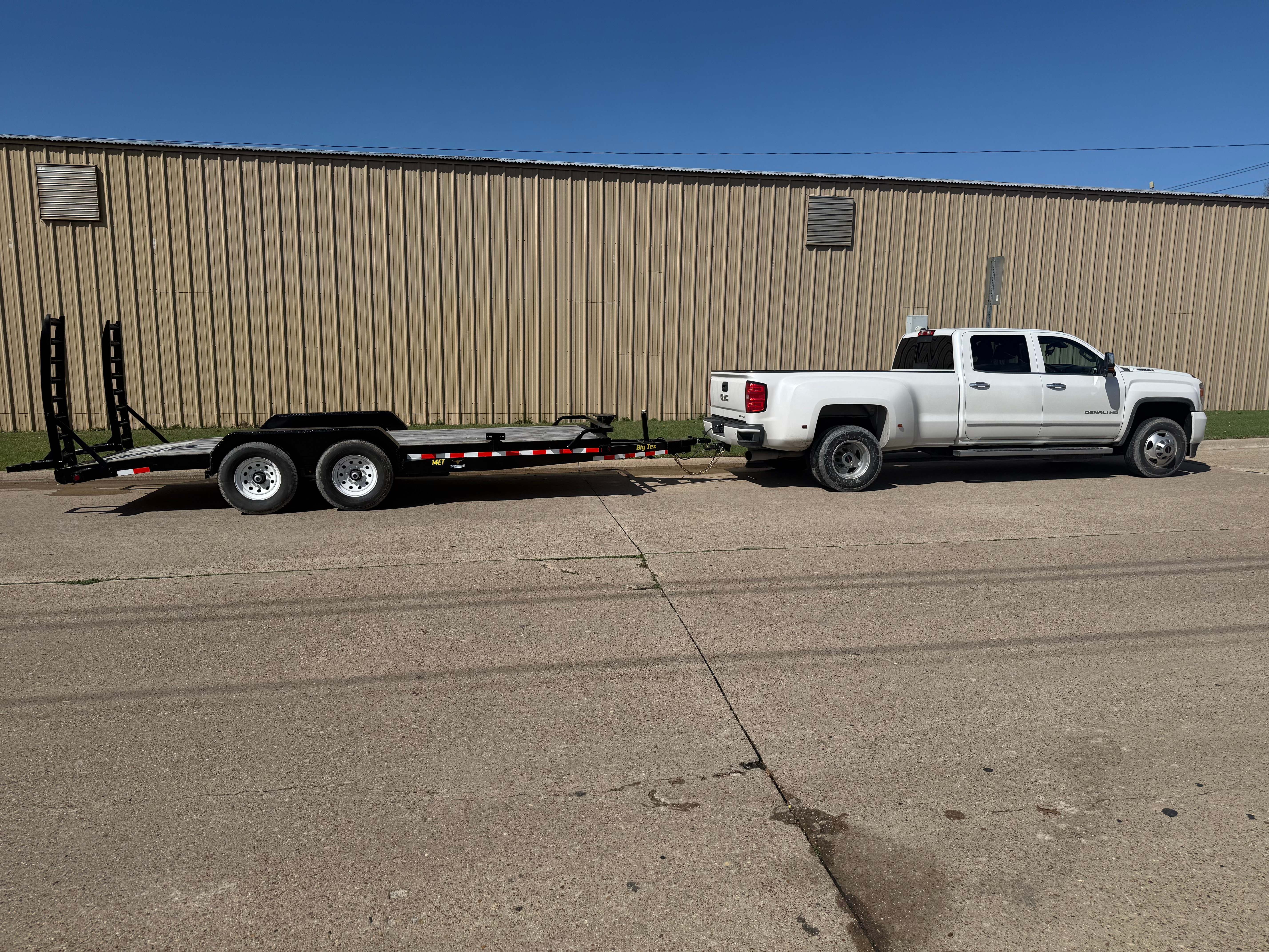 18ft Equipment Hauler with GMC Truck